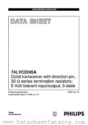 74LVC2245A datasheet pdf Philips