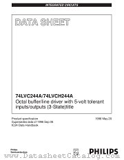 74LVCH244ADB datasheet pdf Philips