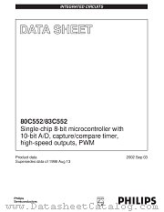 P83C552 datasheet pdf Philips