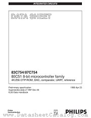 P83C754EBDDB datasheet pdf Philips