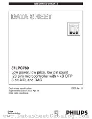 87LPC769 datasheet pdf Philips