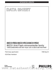 P89C51RD2HFA datasheet pdf Philips