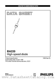 BA220 datasheet pdf Philips