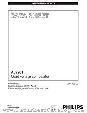 AU2901 datasheet pdf Philips