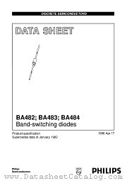 BA482 datasheet pdf Philips