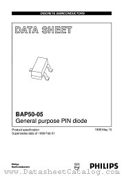 BAP50-05 datasheet pdf Philips
