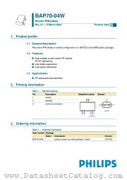 BAP70-04W datasheet pdf Philips