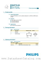 BAP70-05 datasheet pdf Philips
