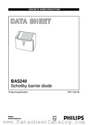 BAS240 datasheet pdf Philips