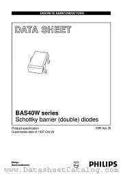 BAS40-04W datasheet pdf Philips