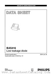 BAS416 datasheet pdf Philips