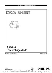 BAS716 datasheet pdf Philips