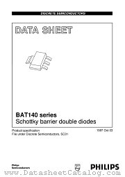 BAT140 datasheet pdf Philips
