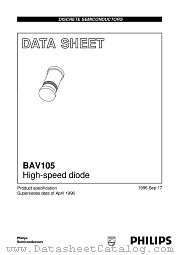 BAV105 datasheet pdf Philips