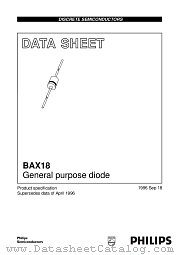 BAX18 datasheet pdf Philips