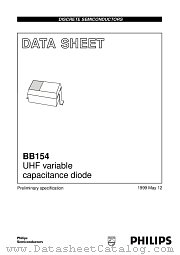 BB154 datasheet pdf Philips