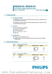 BB208-03 datasheet pdf Philips