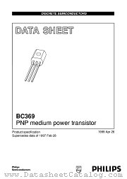 BC369-25 datasheet pdf Philips