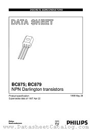 BC879 datasheet pdf Philips