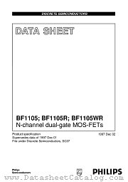 BF1105R datasheet pdf Philips