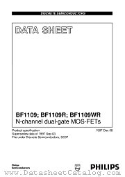 BF1109 datasheet pdf Philips