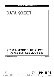 BF1211 datasheet pdf Philips