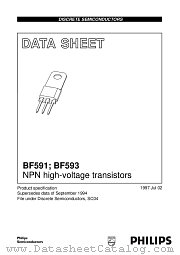 BF593 datasheet pdf Philips