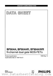 BF904AWR datasheet pdf Philips