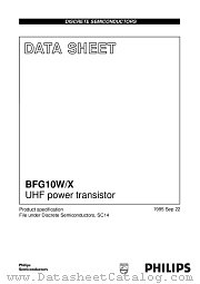 BFG10W datasheet pdf Philips