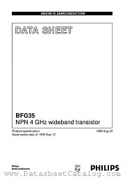 BFG35 datasheet pdf Philips
