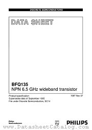 BFQ135 datasheet pdf Philips