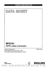 BFQ161 datasheet pdf Philips