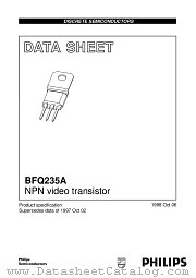 BFQ235 datasheet pdf Philips