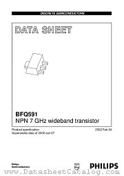BFQ591 datasheet pdf Philips