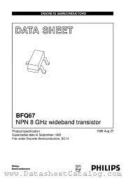 BFQ67 datasheet pdf Philips