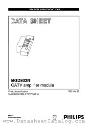 BGD802N datasheet pdf Philips