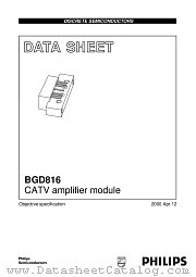 BGD816 datasheet pdf Philips