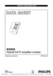 BGR69 datasheet pdf Philips