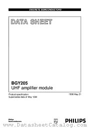 BGY205 datasheet pdf Philips