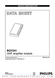 BGY241 datasheet pdf Philips