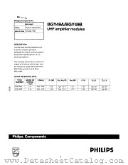 BGY49B datasheet pdf Philips