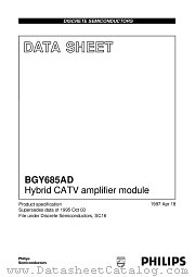 BGY685AD datasheet pdf Philips