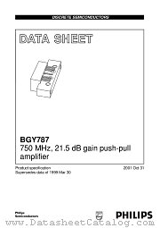 BGY787 datasheet pdf Philips