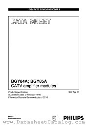 BGY84A datasheet pdf Philips