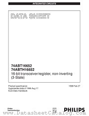 74ABT16652DL datasheet pdf Philips