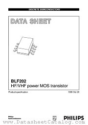 BLF202 datasheet pdf Philips