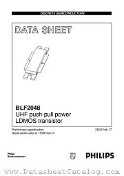 BLF2048 datasheet pdf Philips