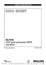 BLF545 datasheet pdf Philips