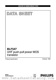 BLF547 datasheet pdf Philips