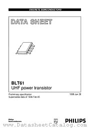 BLT61 datasheet pdf Philips